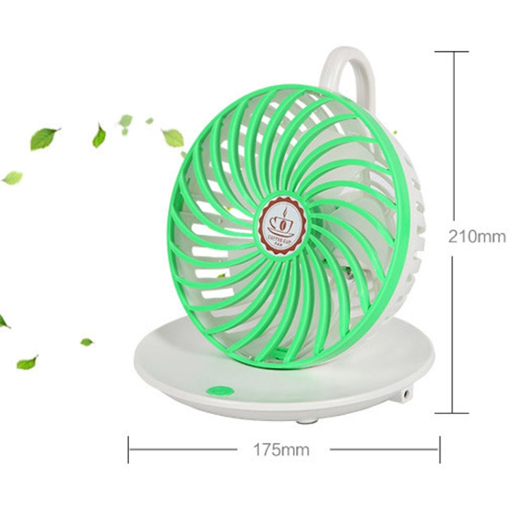 BD-03 Coffee Cup Shape USB Charging Fan