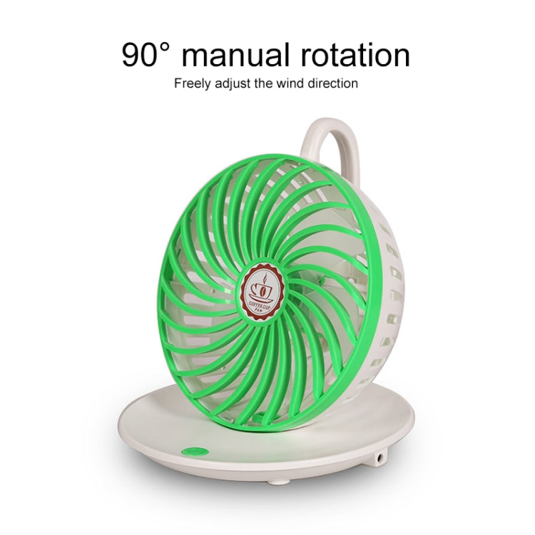 BD-03 Coffee Cup Shape USB Charging Fan