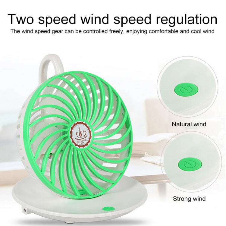 BD-03 Coffee Cup Shape USB Charging Fan