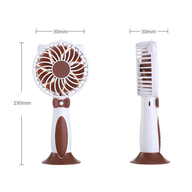BD-1803 Happy Bear Handheld USB Fan (Blue)