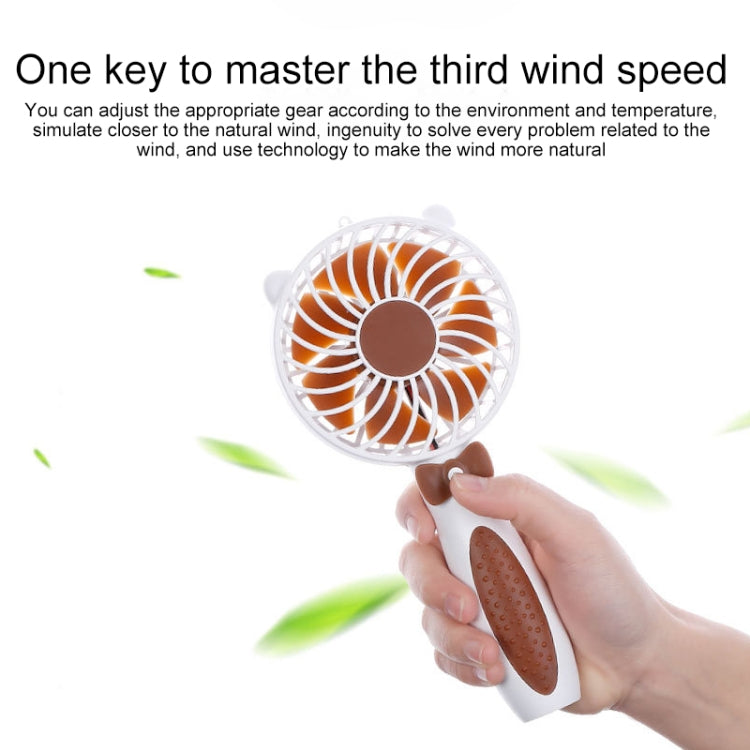 BD-1803 Happy Bear Handheld USB Fan (Blue)