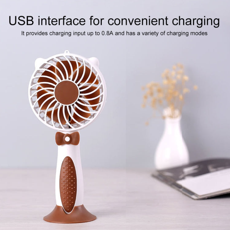 BD-1803 Happy Bear Handheld USB Fan (Blue)