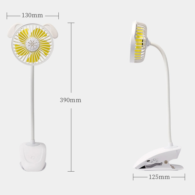 BD-JZ8 Naughty Dog Clip USB Plug Charging Fan