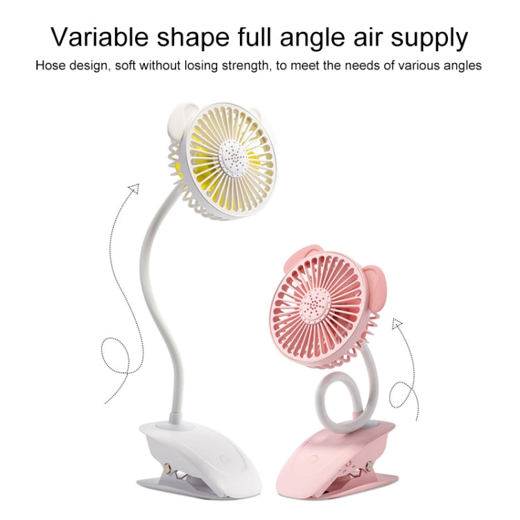 BD-JZ8 Naughty Dog Clip USB Plug Charging Fan