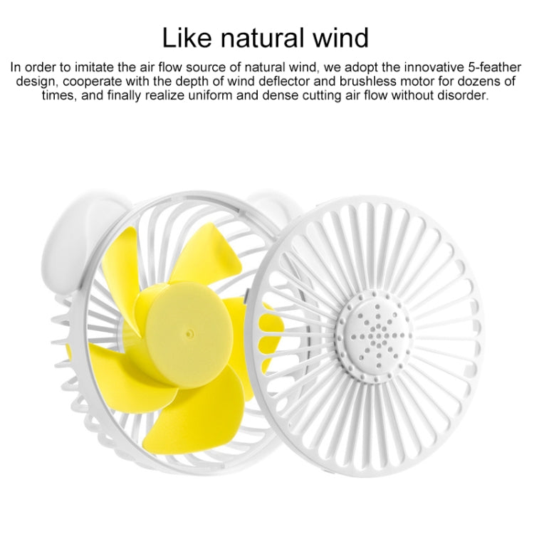 BD-JZ8 Naughty Dog Clip USB Plug Charging Fan