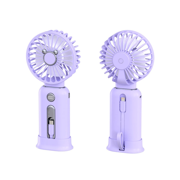 2 in 1 Portable Handheld Small Fan 10000mAh Fast Charge Power Bank