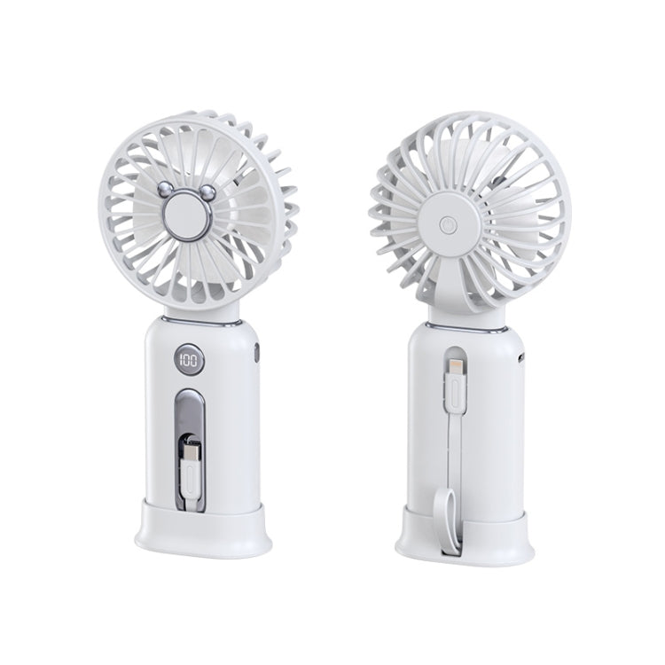 2 in 1 Portable Handheld Small Fan 10000mAh Fast Charge Power Bank