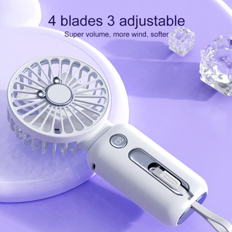 2 in 1 Portable Handheld Small Fan 10000mAh Fast Charge Power Bank