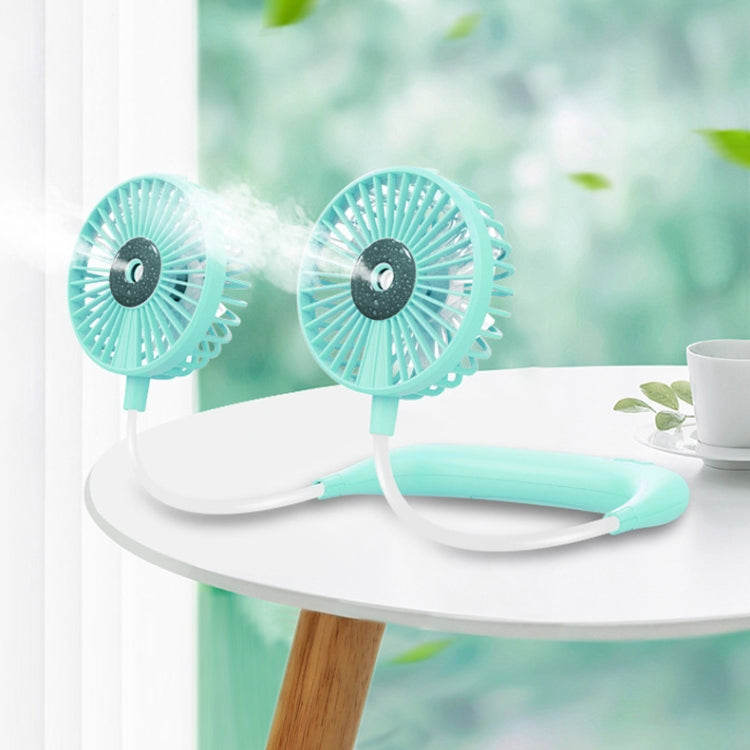 Lazy Hanging Neck Spray Fan USB Charging Outdoor Sports Portable Folding Mini Fan