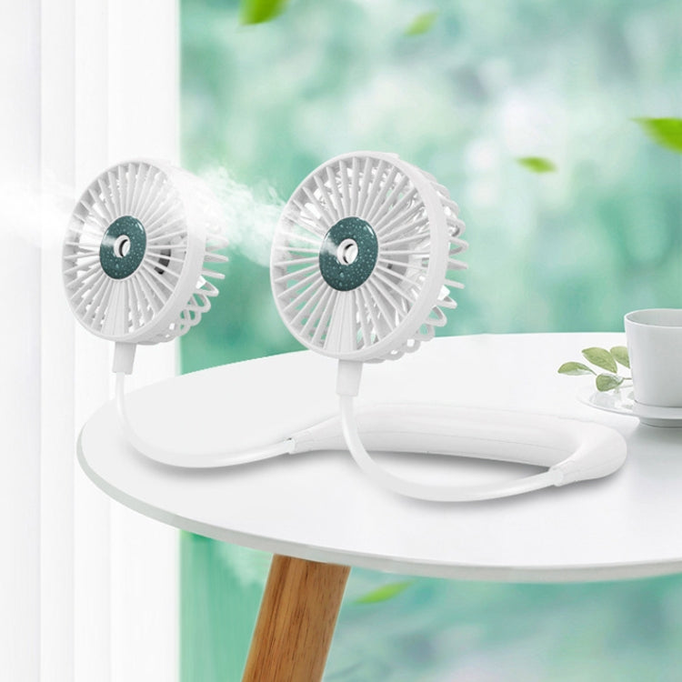 Lazy Hanging Neck Spray Fan USB Charging Outdoor Sports Portable Folding Mini Fan