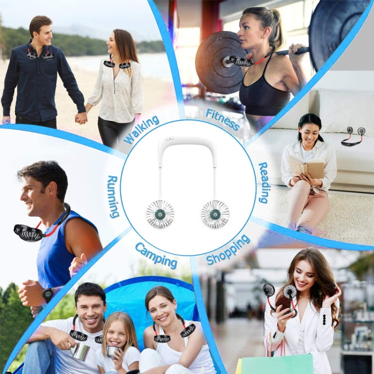 Lazy Hanging Neck Spray Fan USB Charging Outdoor Sports Portable Folding Mini Fan