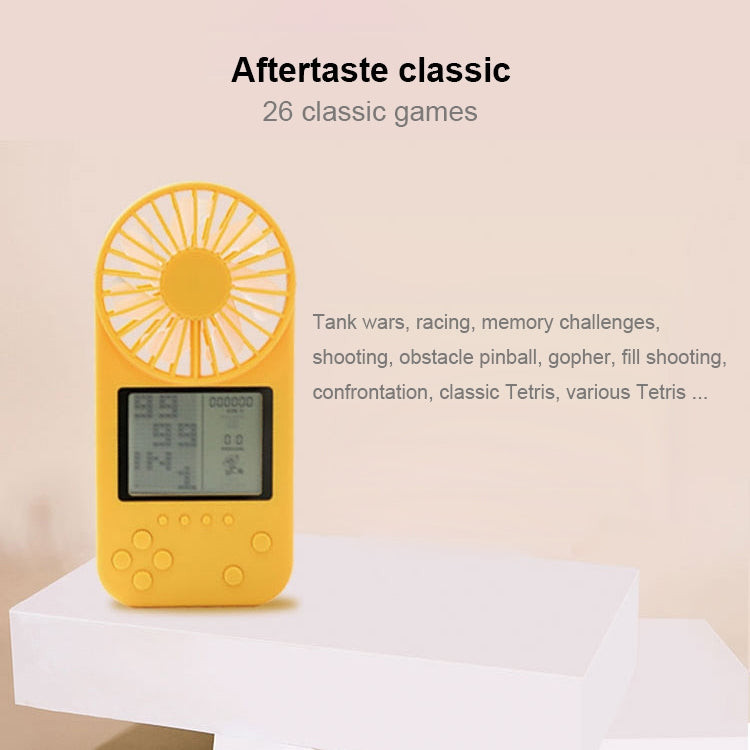 F2 Mini Handheld Game Electric Fan, with 3 Speed Control (Pink)