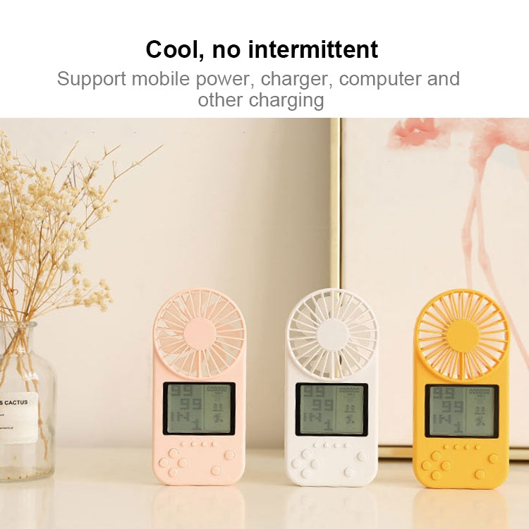 F2 Mini Handheld Game Electric Fan, with 3 Speed Control (Pink)