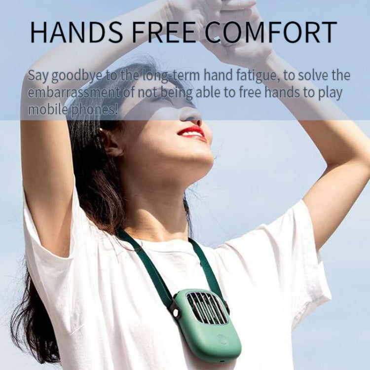 USB Charging Fan Portable Mini Hanging Neck Fan with 3 Speed Control
