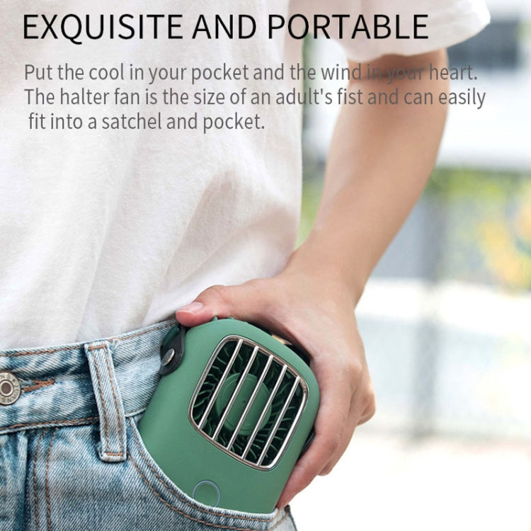 USB Charging Fan Portable Mini Hanging Neck Fan with 3 Speed Control