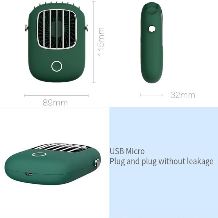 USB Charging Fan Portable Mini Hanging Neck Fan with 3 Speed Control