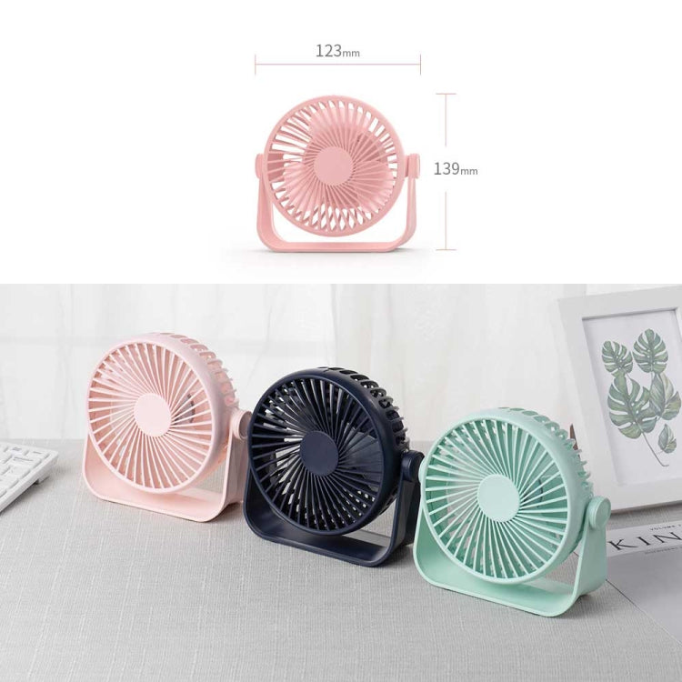 D605 Four Level Wind Speed Adjustable Portable Desktop Fan (Blue)