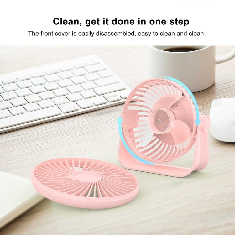 D605 Four Level Wind Speed Adjustable Portable Desktop Fan (Blue)
