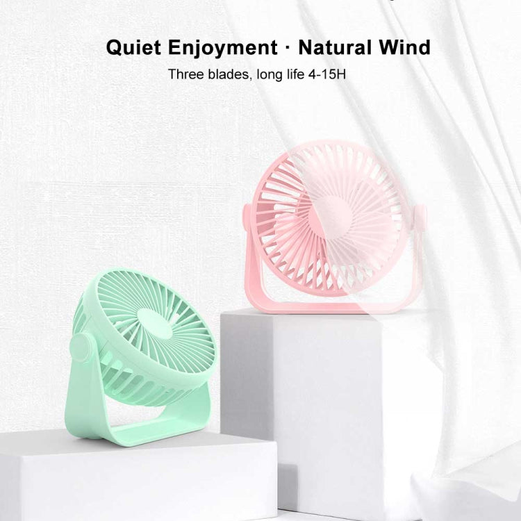 D605 Four Level Wind Speed Adjustable Portable Desktop Fan (Blue)