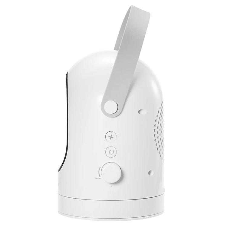 600W Winter Mini Electric Warmer Fan Heater Shaking Head Desktop Household Radiator Energy Saving, EU Plug (White)
