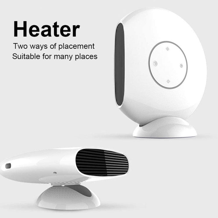 1000W Winter Mini Electric Fan Heater Desktop Household Radiator Energy Saving, US Plug(White)