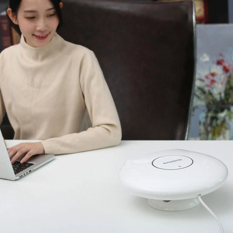 1000W Winter Mini Electric Fan Heater Desktop Household Radiator Energy Saving, EU Plug(White)