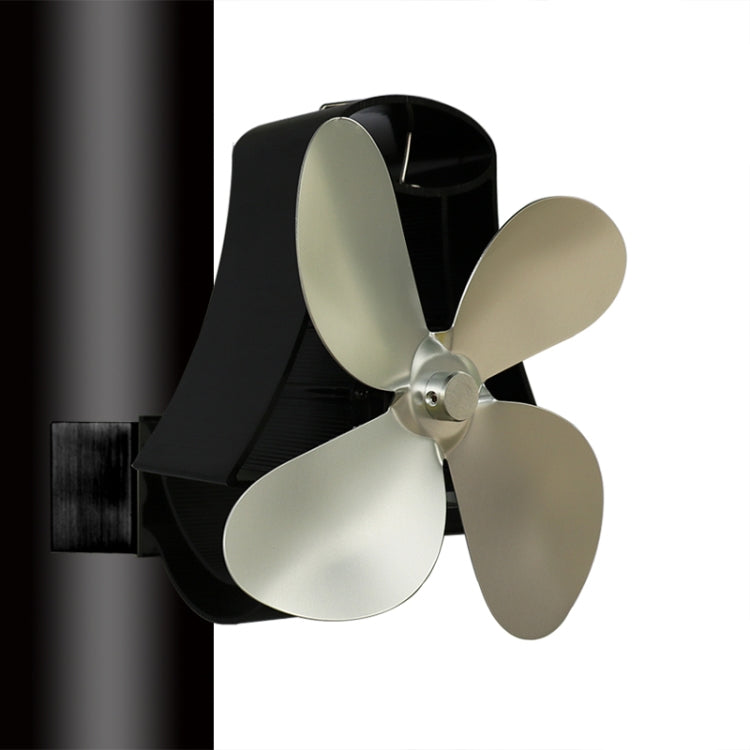 YL-105 4-Blade Aluminum Heat Powered Fireplace Stove Fan
