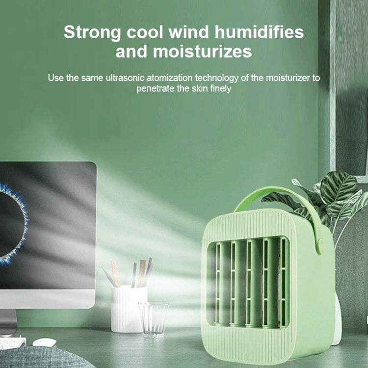 Portable Home Desktop Silent Mini Chargeable Fan (White)