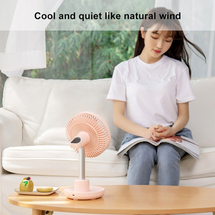 GXZ-F825 Adjustable USB Charging Electronic Display Desktop Electric Fan, 3 Speed Control