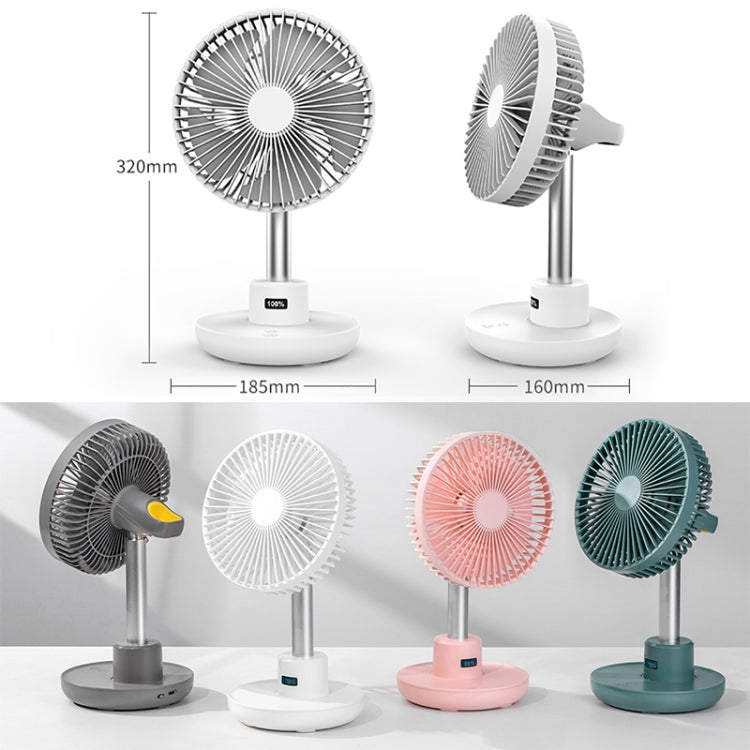 GXZ-F825 Adjustable USB Charging Electronic Display Desktop Electric Fan, 3 Speed Control