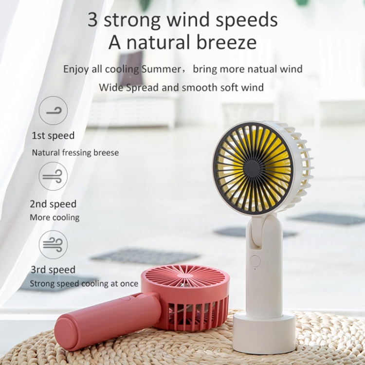 GXZ-F828 Multi-function Adjustable USB Charging Handheld Desktop Electric Fan, 3 Speed Control