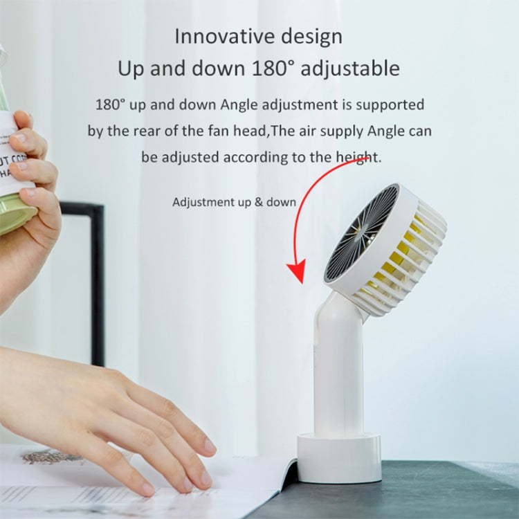 GXZ-F828 Multi-function Adjustable USB Charging Handheld Desktop Electric Fan, 3 Speed Control