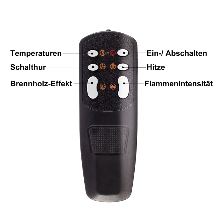 [EU Warehouse] 750/1500W 42 inch Embedded LED Flame Electric Fireplace Heater with Timer & Remote Control & Touch Screen Function