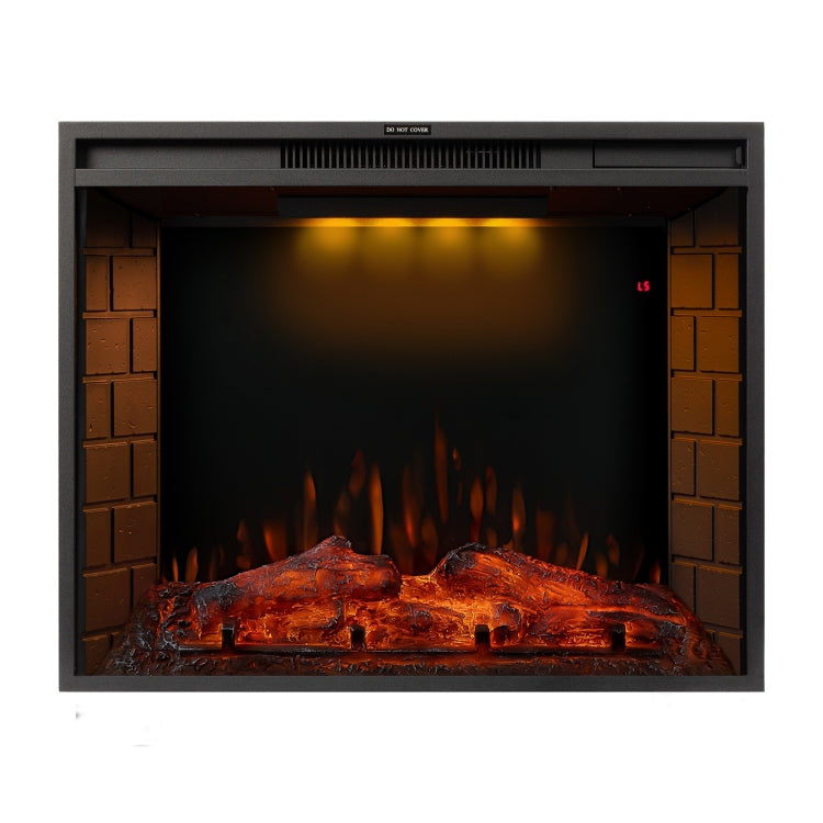 [EU Warehouse] 750/1500W 28 inch Embedded LED Flame Electric Fireplace Heater with Timer & Remote Control & Touch Screen Function