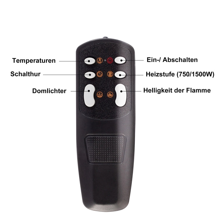 [EU Warehouse] 750/1500W 28 inch Embedded LED Flame Electric Fireplace Heater with Timer & Remote Control & Touch Screen Function