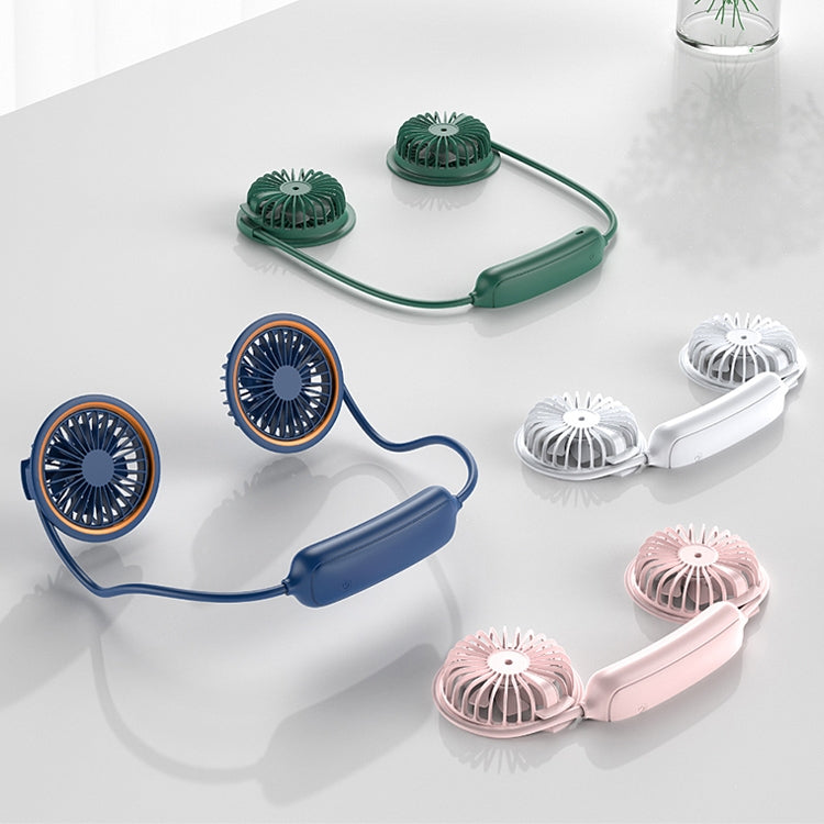 WS36 4.5W 1800mAh Angle Adjustable Three-speed Silent Hanging Neck Fan Multi-function Handheld and Desktop Small Fan