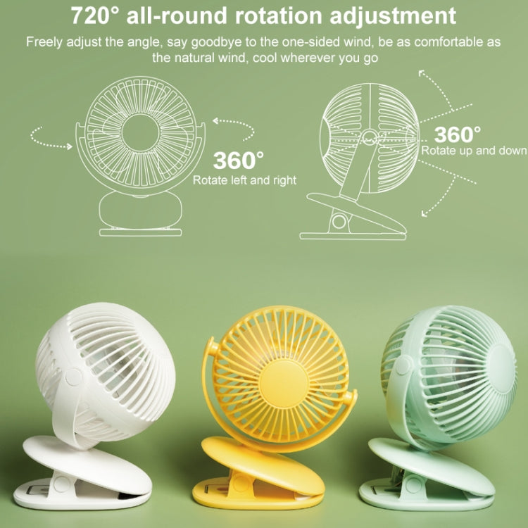 YW-DC01 Bubble Planet Table Clip Electric Fan (Blue)