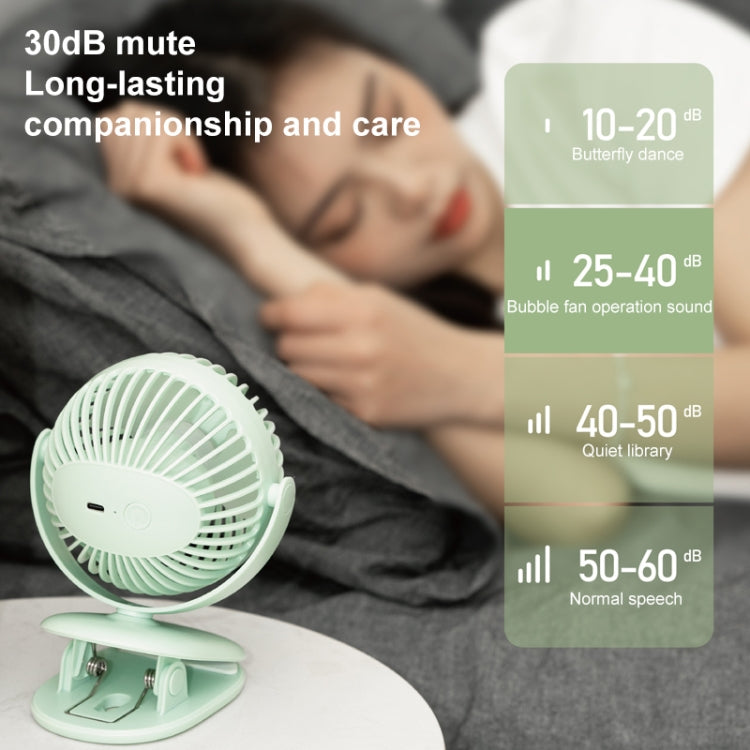 YW-DC01 Bubble Planet Table Clip Electric Fan (Blue)