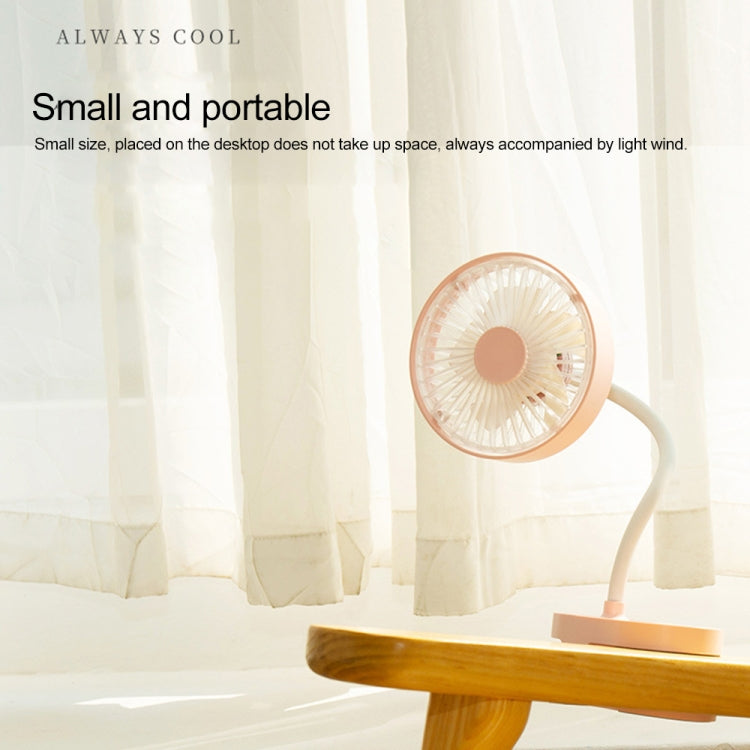 QW-F13 Multi-function Mini USB Charging Mute Clip Electric Fan Table Lamp, with 3 Speed Control