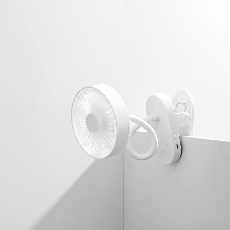 QW-F13 Multi-function Mini USB Charging Mute Clip Electric Fan Table Lamp, with 3 Speed Control