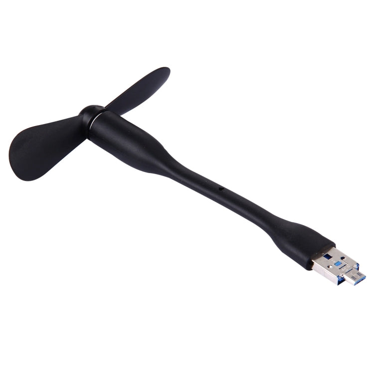 2 in 1 Portable Micro USB Port Mini Fan, For Laptops / Android Phones with OTG Function