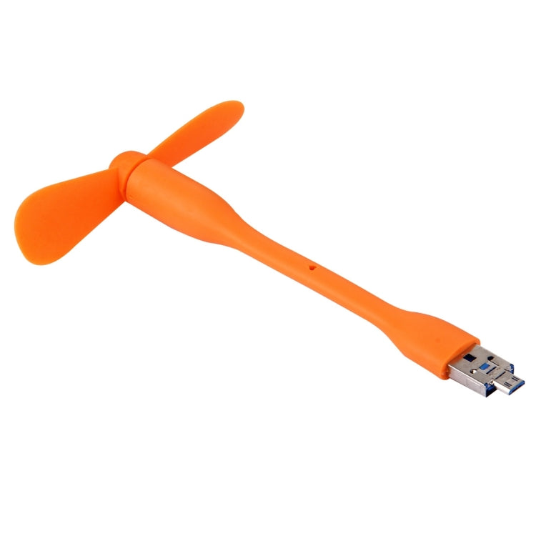 2 in 1 Portable Micro USB Port Mini Fan, For Laptops / Android Phones with OTG Function