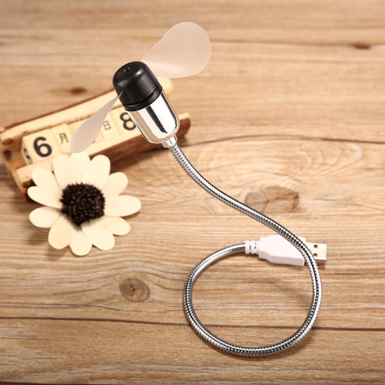 Mini Durable USB Temperature Flexible LED Light Fan, DC 5V