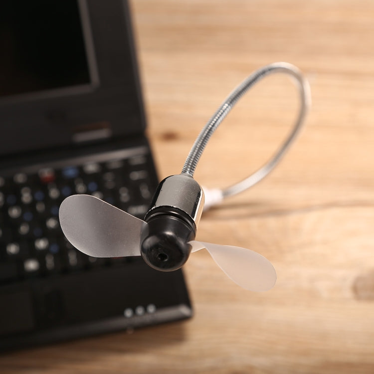 Mini Durable USB Temperature Flexible LED Light Fan, DC 5V