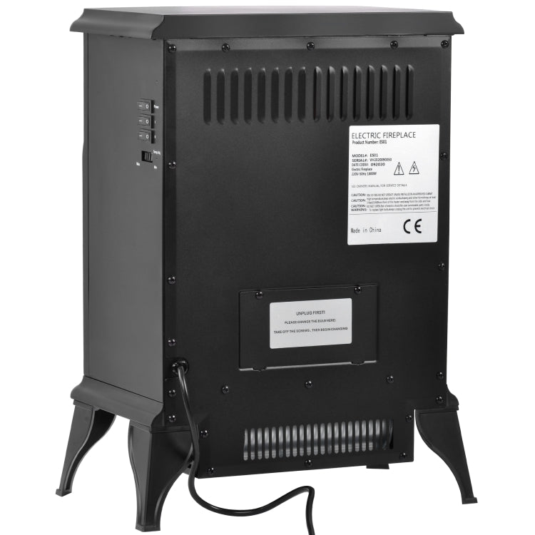[EU Warehouse] 750W / 1800W Electric Fireplace Compact Stove with Fire Flame Effect