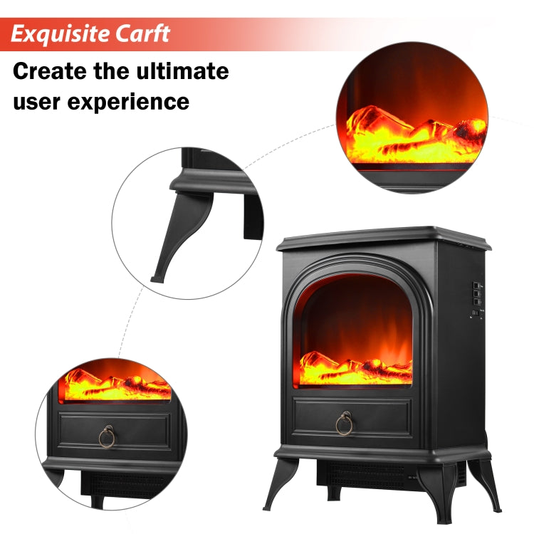 [EU Warehouse] 750W / 1800W Electric Fireplace Compact Stove with Fire Flame Effect