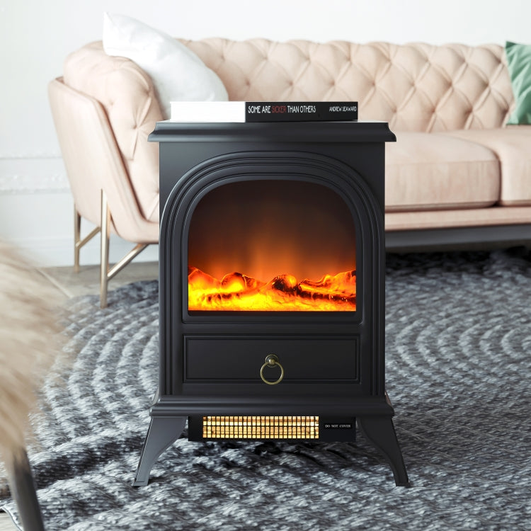 [EU Warehouse] 750W / 1800W Electric Fireplace Compact Stove with Fire Flame Effect