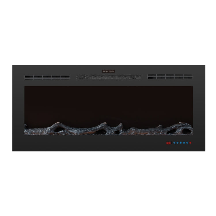 [UK Warehouse] 750W / 1500W 50 inch In Wall Electric Fireplace with Three Kinds LED Lights & 5 Levels Flame Adjustment & Remote Control & Timing Function