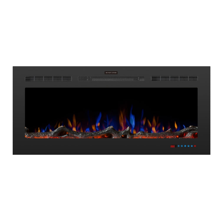 [UK Warehouse] 750W / 1500W 50 inch In Wall Electric Fireplace with Three Kinds LED Lights & 5 Levels Flame Adjustment & Remote Control & Timing Function