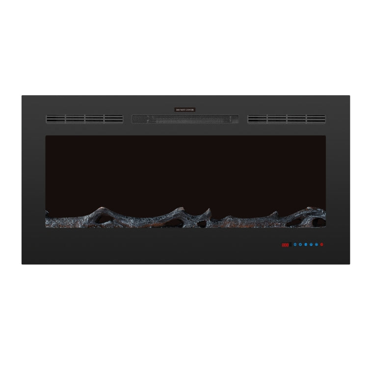 [UK Warehouse] 750W / 1500W 42 inch In Wall Electric Fireplace with Three Kinds LED Lights & 5 Levels Flame Adjustment & Remote Control & Timing Function